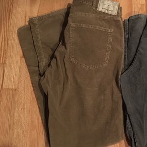 Patagonia corduroy pants 36x34 repaired by Patagonia as shown